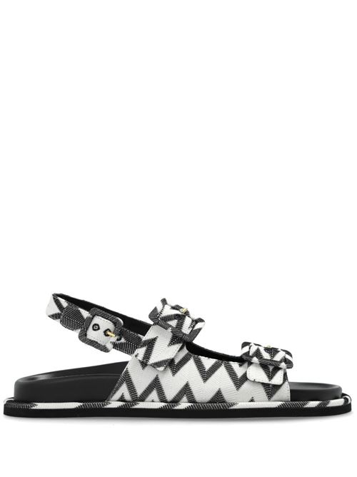 sandalo donna Missoni | M39022WAVE BLACK WHITE